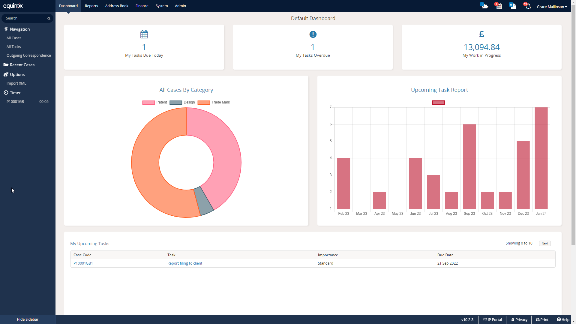 screenshot of Equinox Law Firm